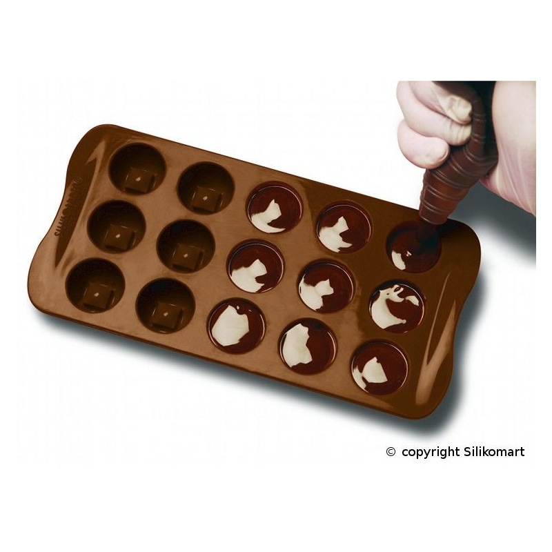 Moule à Chocolat 12 Mini Tablettes Easy Choc - Silicone Spécial Chocolat -  , Achat, Vente